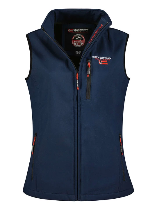 Zdjęcie produktu Geographical Norway Kamizelka softshellowa "Vacer" w kolorze granatowym rozmiar: M