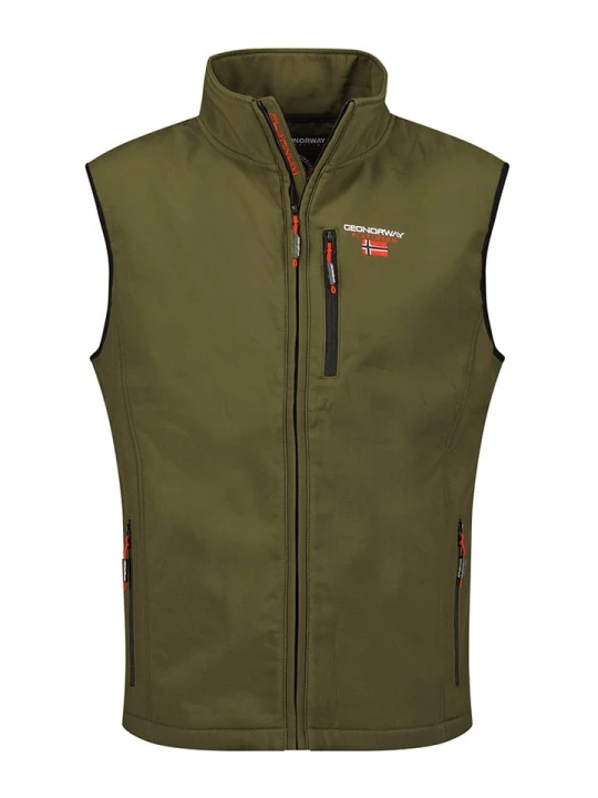 Zdjęcie produktu Geographical Norway Kamizelka softshellowa "Vakito" w kolorze khaki rozmiar: XXL