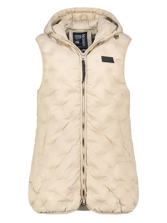 Zdjęcie produktu Geographical Norway Kamizelka "Vaniela" w kolorze beżowym rozmiar: XXL