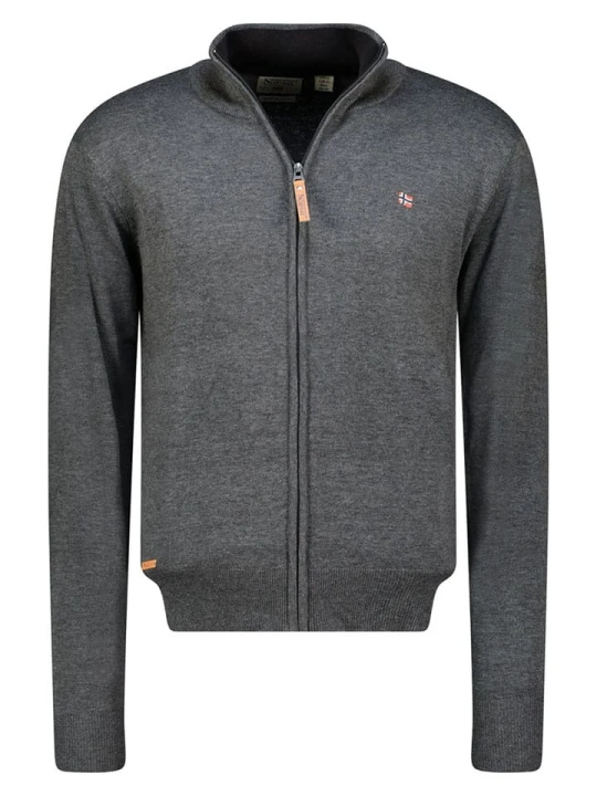 Zdjęcie produktu Geographical Norway Kardigan "Fregate" w kolorze szarym rozmiar: XXL