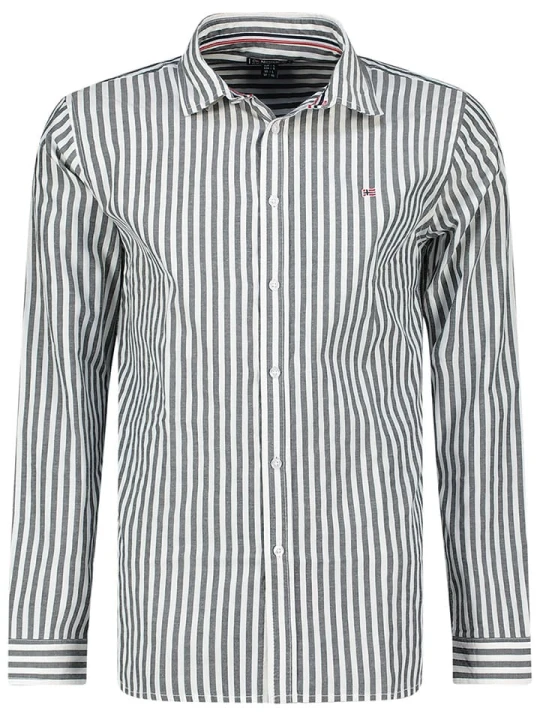 Zdjęcie produktu Geographical Norway Koszula "Zevian" - Regular fit - w kolorze szarym rozmiar: XXL