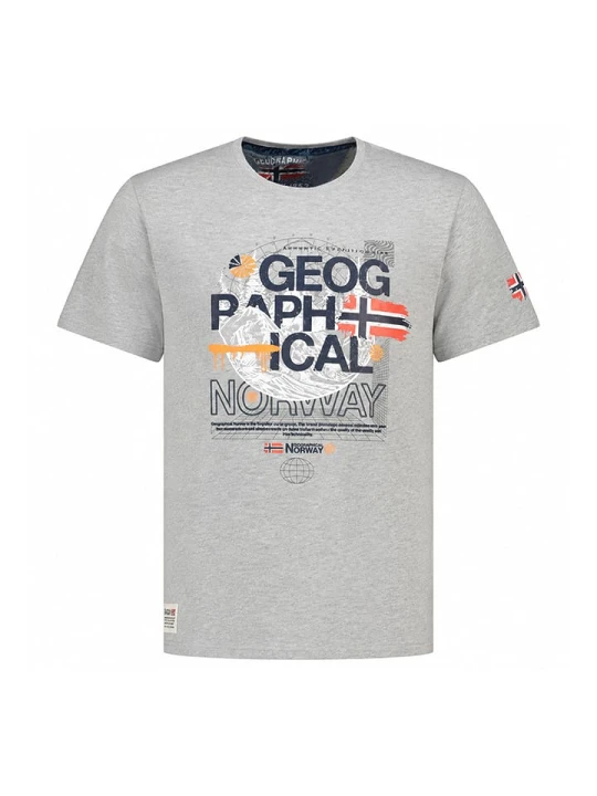 Zdjęcie produktu Geographical Norway Koszulka "J-Forest" w kolorze szarym rozmiar: XL