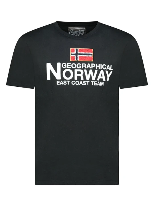Zdjęcie produktu Geographical Norway Koszulka "Jacky" w kolorze czarnym rozmiar: 128