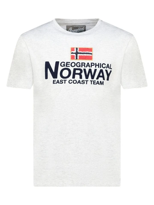 Zdjęcie produktu Geographical Norway Koszulka "Jacky" w kolorze jasnoszarym rozmiar: M