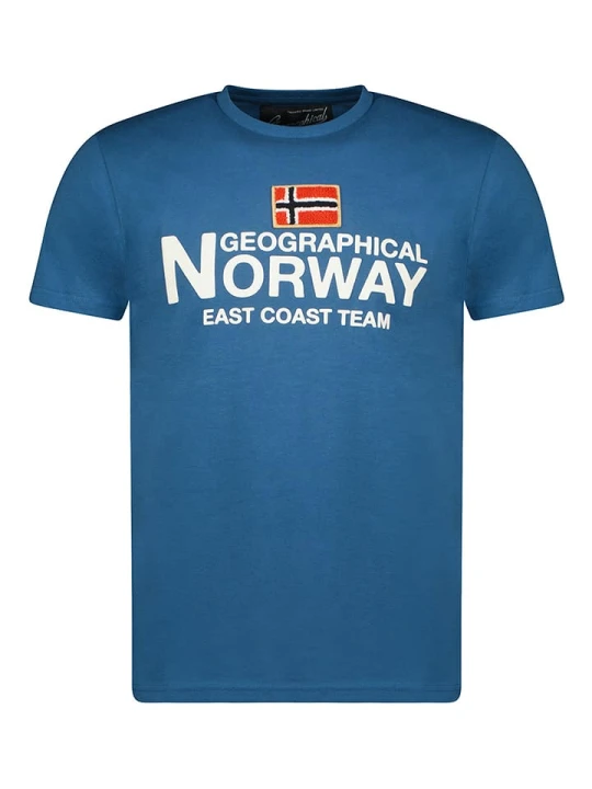 Zdjęcie produktu Geographical Norway Koszulka "Jacky" w kolorze niebieskim rozmiar: L