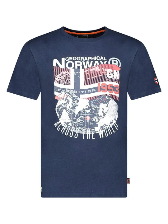 Zdjęcie produktu Geographical Norway Koszulka "Jacross" w kolorze granatowym rozmiar: S