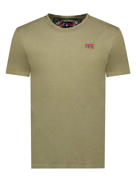 Zdjęcie produktu Geographical Norway Koszulka "Jactus" w kolorze khaki rozmiar: 140