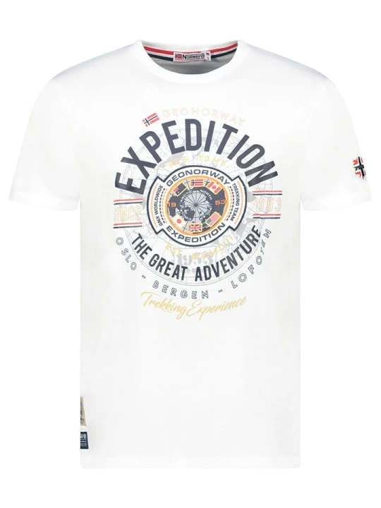 Zdjęcie produktu Geographical Norway Koszulka "Jaldemar" w kolorze białym rozmiar: 128