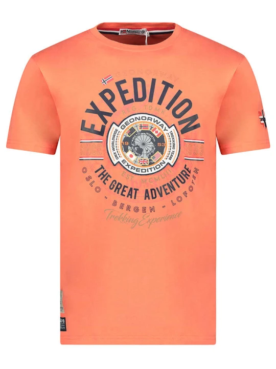 Zdjęcie produktu Geographical Norway Koszulka "Jaldemar" w kolorze pomarańczowym rozmiar: M