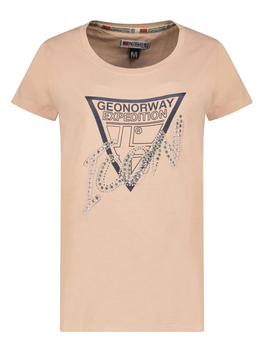 Zdjęcie produktu Geographical Norway Koszulka "Jalimar" w kolorze jasnoróżowym rozmiar: L