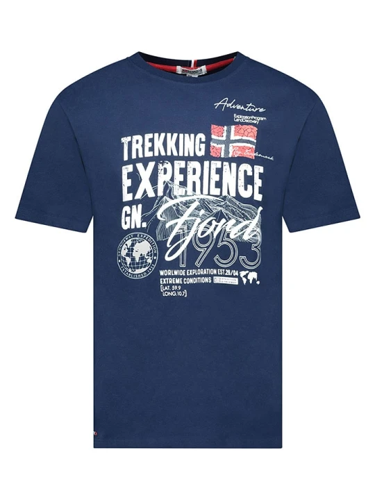 Zdjęcie produktu Geographical Norway Koszulka "Jamais" w kolorze granatowym rozmiar: S