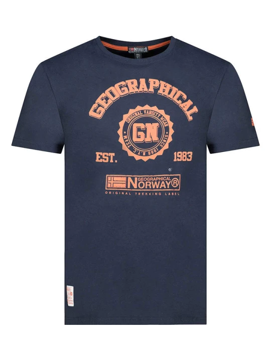 Zdjęcie produktu Geographical Norway Koszulka "Jamilia" w kolorze granatowym rozmiar: S
