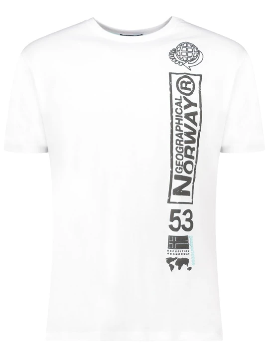 Zdjęcie produktu Geographical Norway Koszulka "Japon" w kolorze białym rozmiar: XL