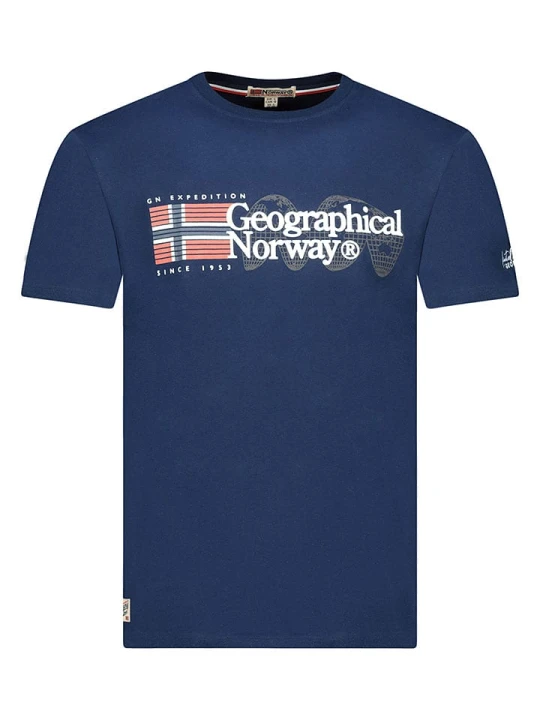 Zdjęcie produktu Geographical Norway Koszulka "Jaramont" w kolorze granatowym rozmiar: M