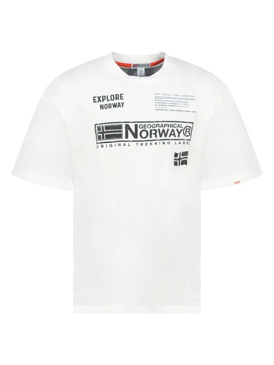 Zdjęcie produktu Geographical Norway Koszulka "Jartin" w kolorze białym rozmiar: L
