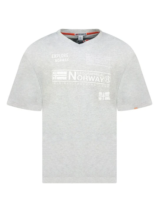 Zdjęcie produktu Geographical Norway Koszulka "Jartin" w kolorze szarym rozmiar: S