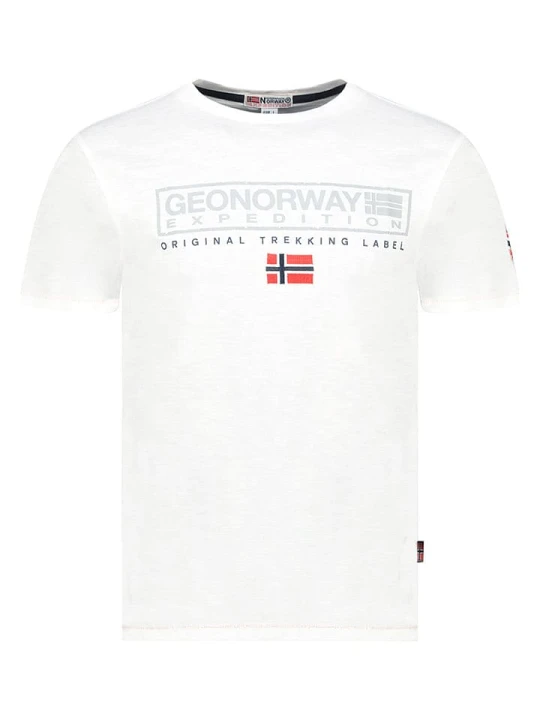 Zdjęcie produktu Geographical Norway Koszulka "Jasic" w kolorze białym rozmiar: 152