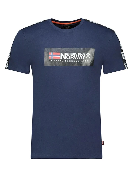 Zdjęcie produktu Geographical Norway Koszulka "Jathlete" w kolorze granatowym rozmiar: 140