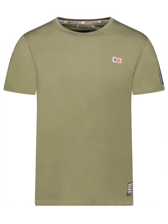 Zdjęcie produktu Geographical Norway Koszulka "Javender" w kolorze khaki rozmiar: S