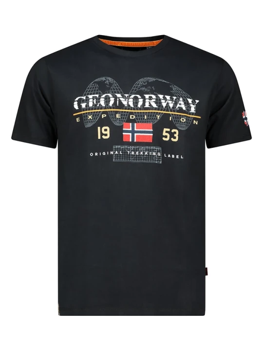 Zdjęcie produktu Geographical Norway Koszulka "Jecking" w kolorze czarnym rozmiar: XL