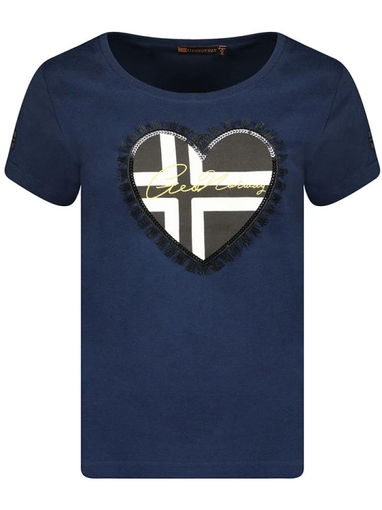 Zdjęcie produktu Geographical Norway Koszulka "Jeduction" w kolorze granatowym rozmiar: S