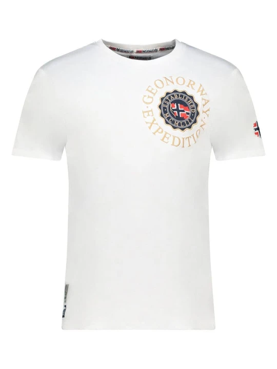 Zdjęcie produktu Geographical Norway Koszulka "Jeganto" w kolorze białym rozmiar: XL