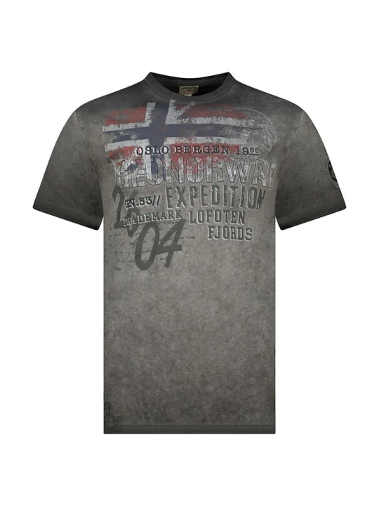 Zdjęcie produktu Geographical Norway Koszulka "Jelegant" w kolorze czarnym rozmiar: 128