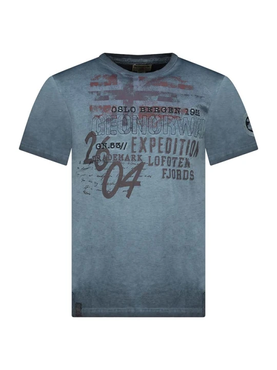 Zdjęcie produktu Geographical Norway Koszulka "Jelegant" w kolorze granatowym rozmiar: 140