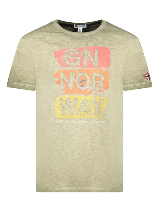 Zdjęcie produktu Geographical Norway Koszulka "Jemilio" w kolorze khaki rozmiar: XL