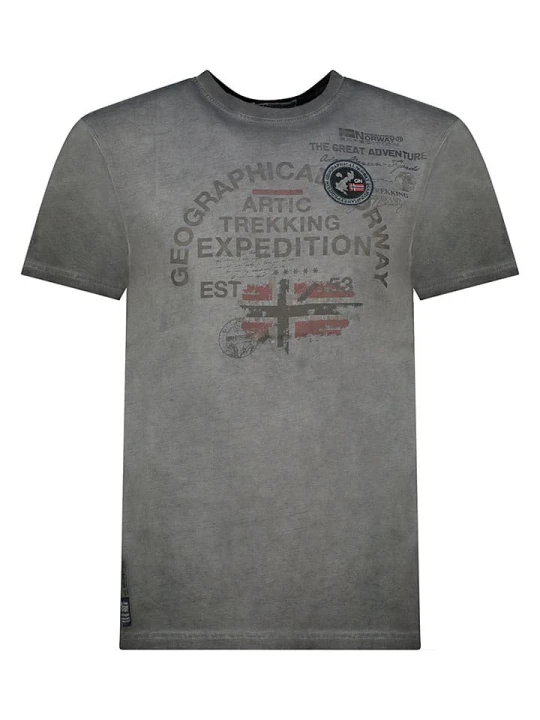 Zdjęcie produktu Geographical Norway Koszulka "Jergen" w kolorze antracytowym rozmiar: 128