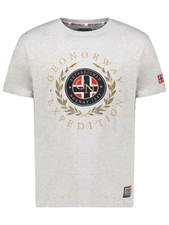 Zdjęcie produktu Geographical Norway Koszulka "Jiger" w kolorze szarym rozmiar: S