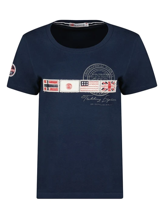 Zdjęcie produktu Geographical Norway Koszulka "Jorama" w kolorze granatowym rozmiar: L