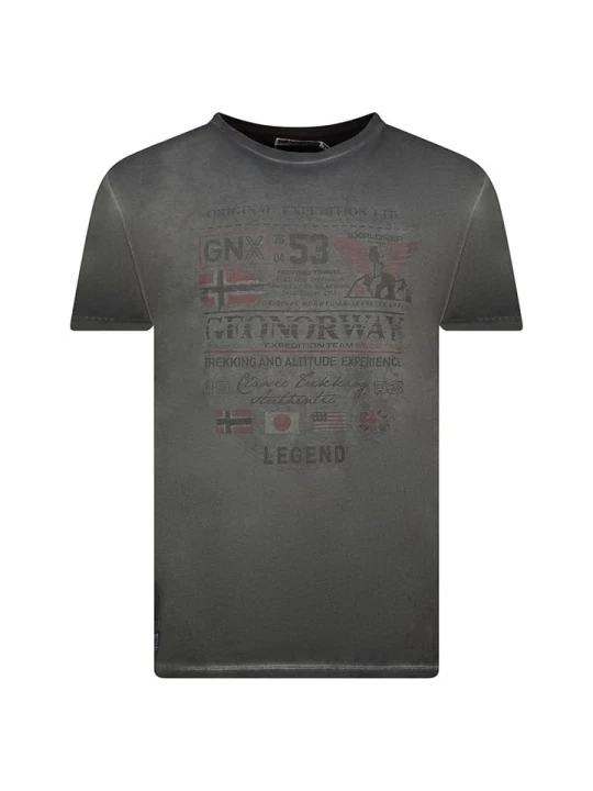 Zdjęcie produktu Geographical Norway Koszulka "Jorick" w kolorze antracytowym rozmiar: 128