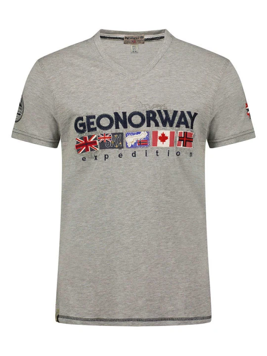Zdjęcie produktu Geographical Norway Koszulka "Jouky" w kolorze szarym rozmiar: 164