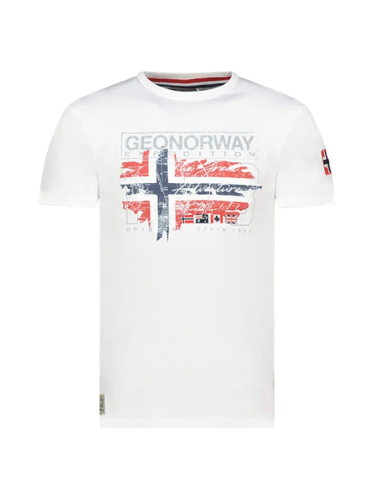 Zdjęcie produktu Geographical Norway Koszulka "Jrusty" w kolorze białym rozmiar: 128