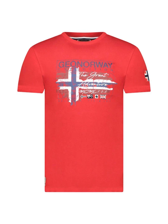 Zdjęcie produktu Geographical Norway Koszulka "Jrusty" w kolorze czerwonym rozmiar: 128