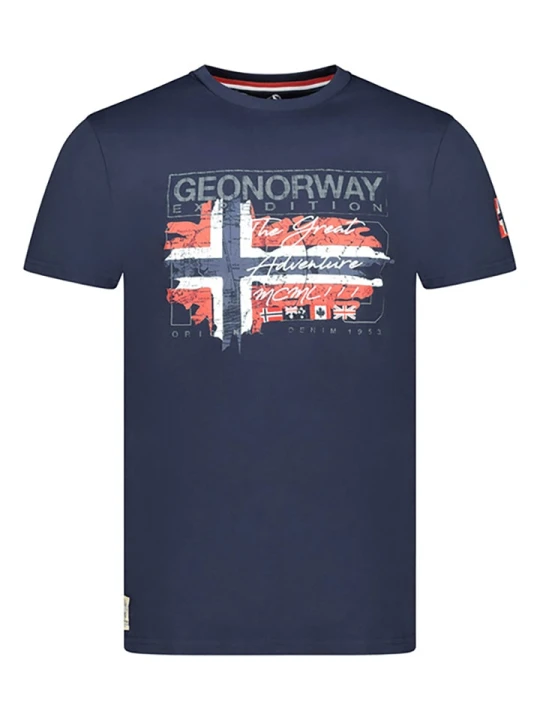 Zdjęcie produktu Geographical Norway Koszulka "Jrusty" w kolorze granatowym rozmiar: 128
