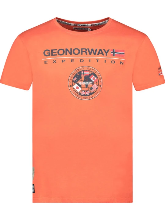 Zdjęcie produktu Geographical Norway Koszulka "Jvick" w kolorze pomarańczowym rozmiar: S