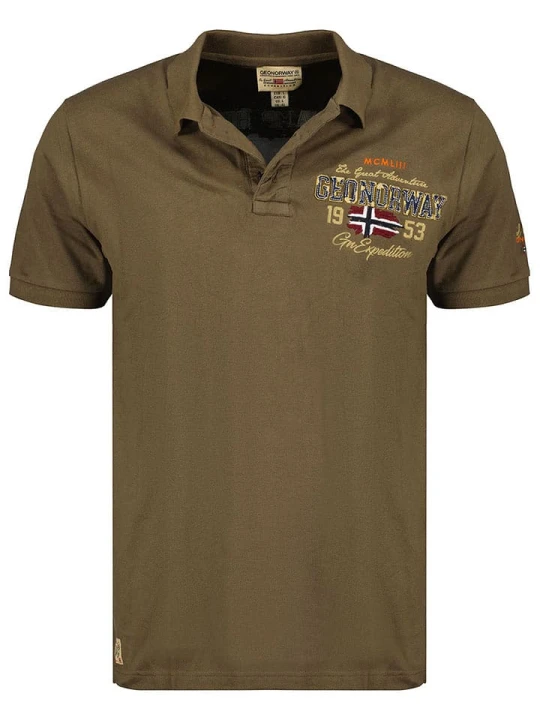 Zdjęcie produktu Geographical Norway Koszulka polo "Kapricio" w kolorze khaki rozmiar: 128