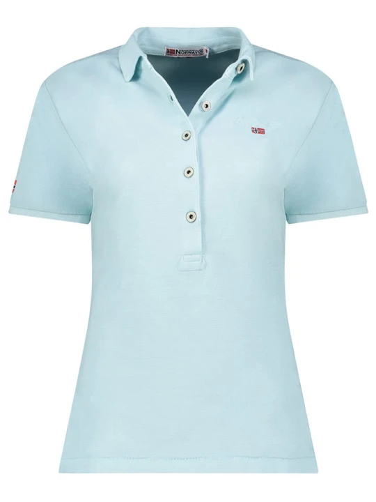 Zdjęcie produktu Geographical Norway Koszulka polo "Kars" w kolorze błękitnym rozmiar: XXL