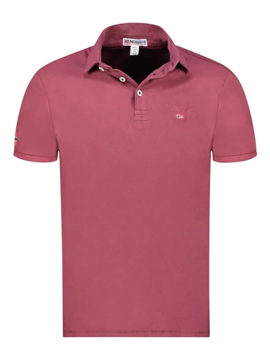 Zdjęcie produktu Geographical Norway Koszulka polo "Kars" w kolorze bordowym rozmiar: S