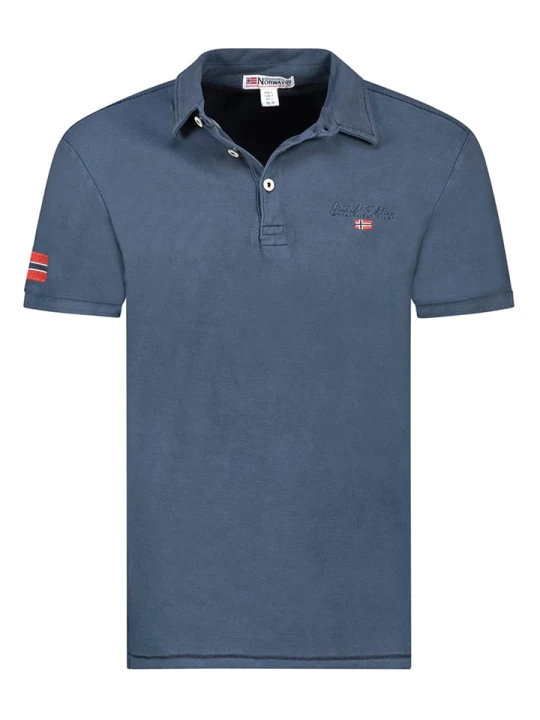 Zdjęcie produktu Geographical Norway Koszulka polo "Kars" w kolorze granatowym rozmiar: XXL