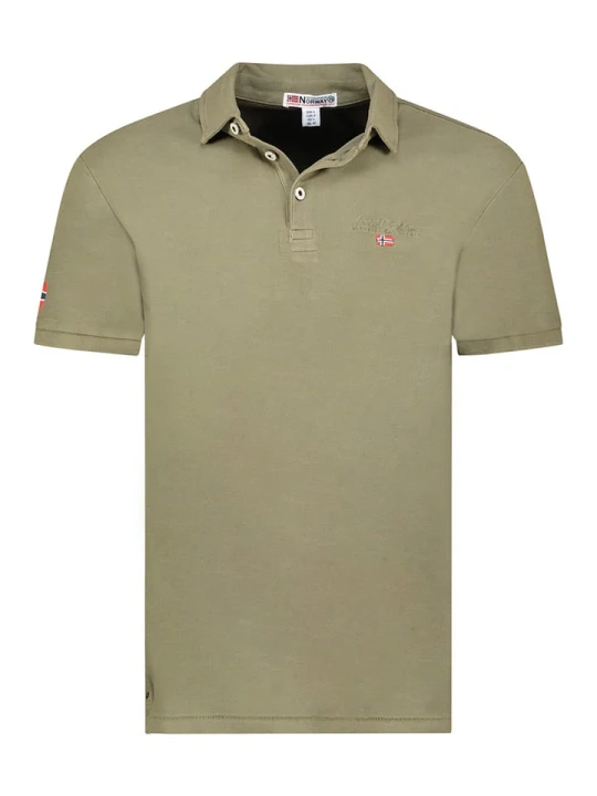 Zdjęcie produktu Geographical Norway Koszulka polo "Kars" w kolorze khaki rozmiar: M