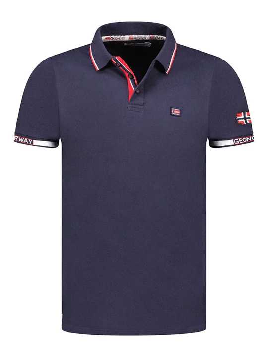 Zdjęcie produktu Geographical Norway Koszulka polo "Kauge" w kolorze granatowym rozmiar: 3XL