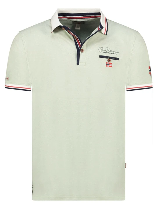 Zdjęcie produktu Geographical Norway Koszulka polo "Kblended" w kolorze zielonym rozmiar: S