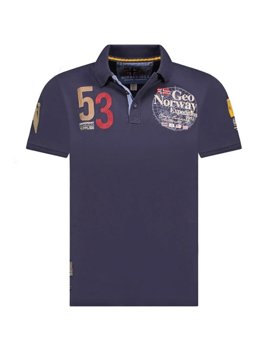 Zdjęcie produktu Geographical Norway Koszulka polo "Kelan" w kolorze granatowym rozmiar: M