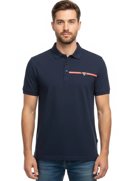 Zdjęcie produktu Geographical Norway Koszulka polo "Kelif" w kolorze granatowym rozmiar: L