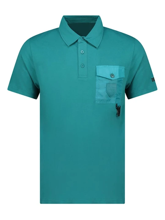 Zdjęcie produktu Geographical Norway Koszulka polo "Kelmon" w kolorze morskim rozmiar: XL