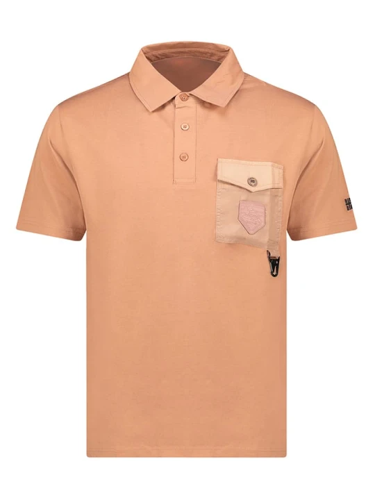 Zdjęcie produktu Geographical Norway Koszulka polo "Kelmon" w kolorze pomarańczowym rozmiar: XL