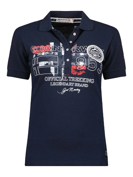 Zdjęcie produktu Geographical Norway Koszulka polo "Kerry" w kolorze granatowym rozmiar: XL